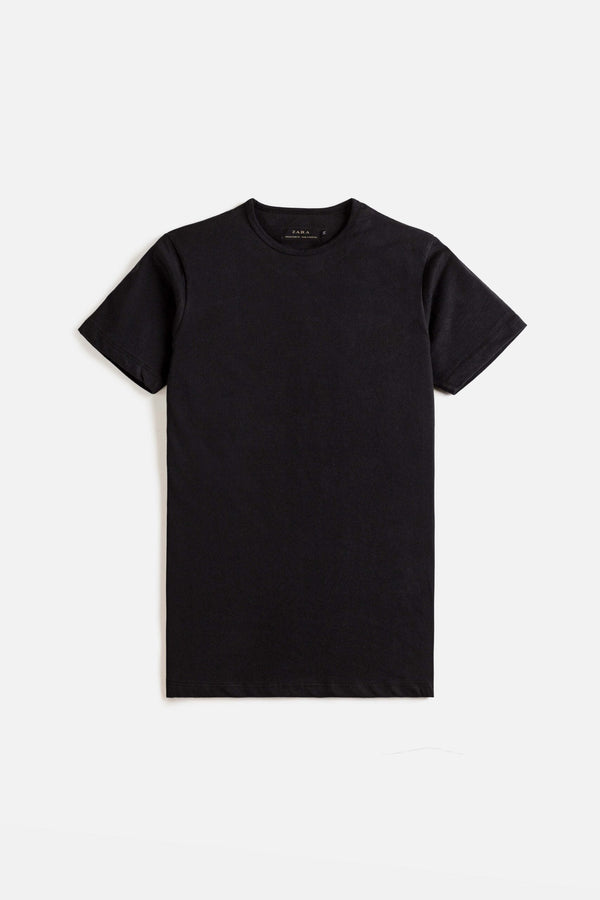 ZR Basic Cotton T Shirt – Black
