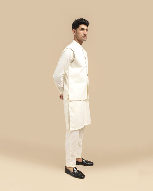 Bosky Blended Waistcoat - Straight Cut Buttoned - Men