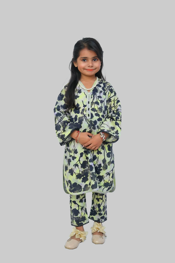 Stitched 2 Piece Set for simplicity and attitude  ( Shirt + Trouser)-  100% Cotton
