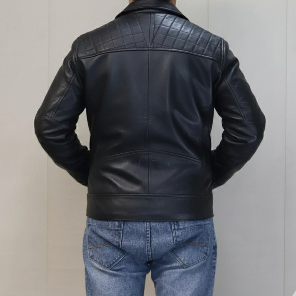Jet Black Soft Lamb Skin Jacket