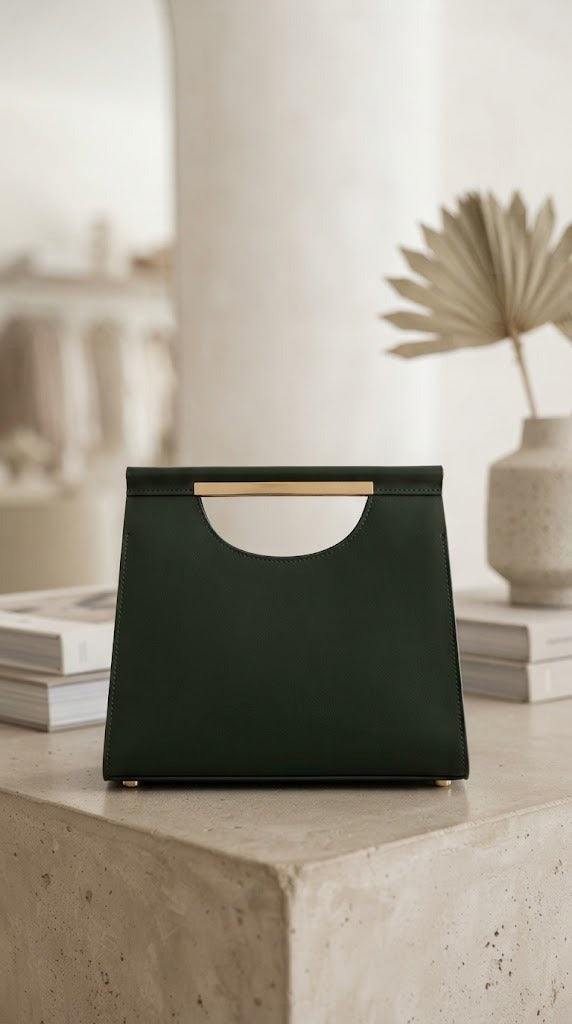 June Premium Leather Handbag for Women – Elegant Structured Bag