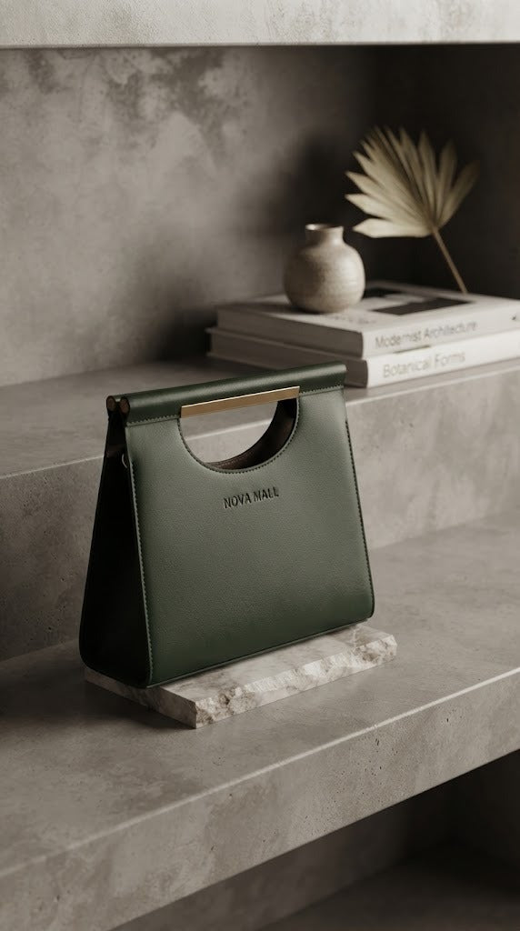 June Premium Leather Handbag for Women – Elegant Structured Bag