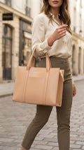 Kate Premium Leather Tote Bag for Women – Laptop Friendly