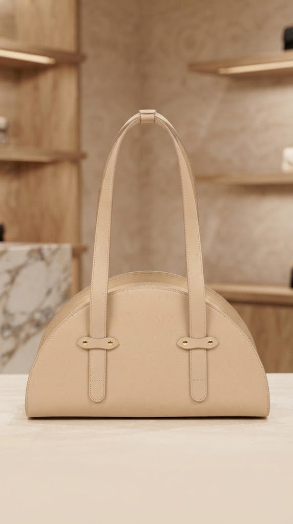 Luna Premium Leather Moon Bag for Women – Crescent Handbag