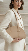 Luna Premium Leather Moon Bag for Women – Crescent Handbag