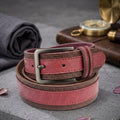 Men's Executive Belt Buffalo & Cowhide Leather