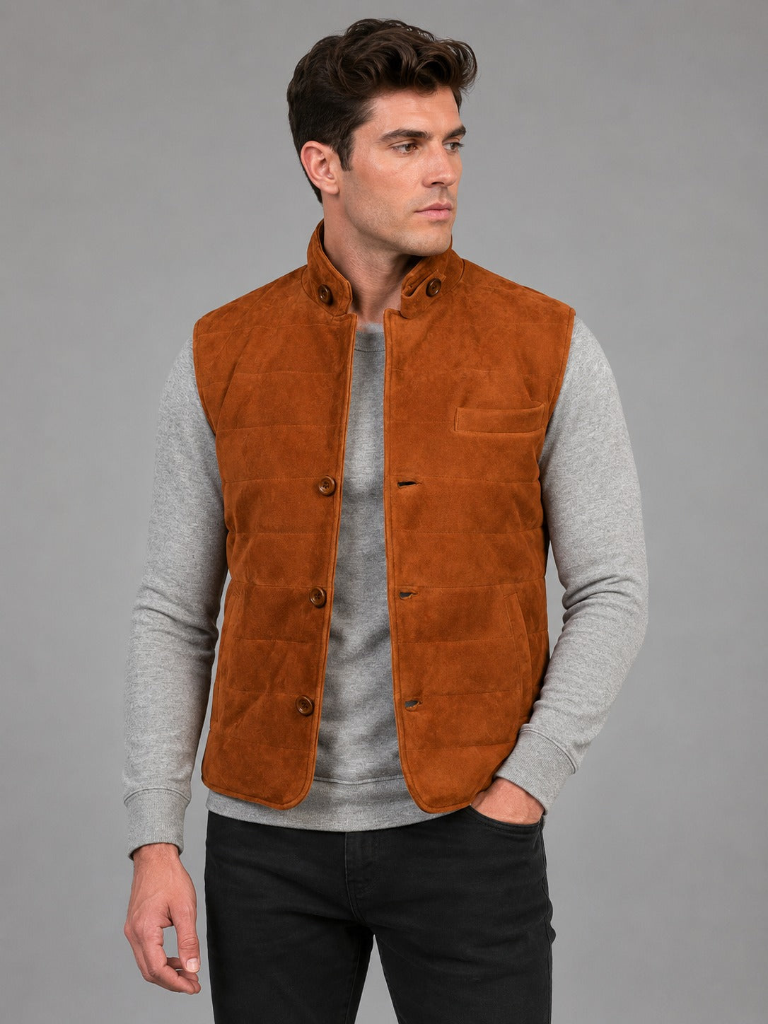 Mens Western Vest