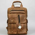 Cow hide suede feel backpack 