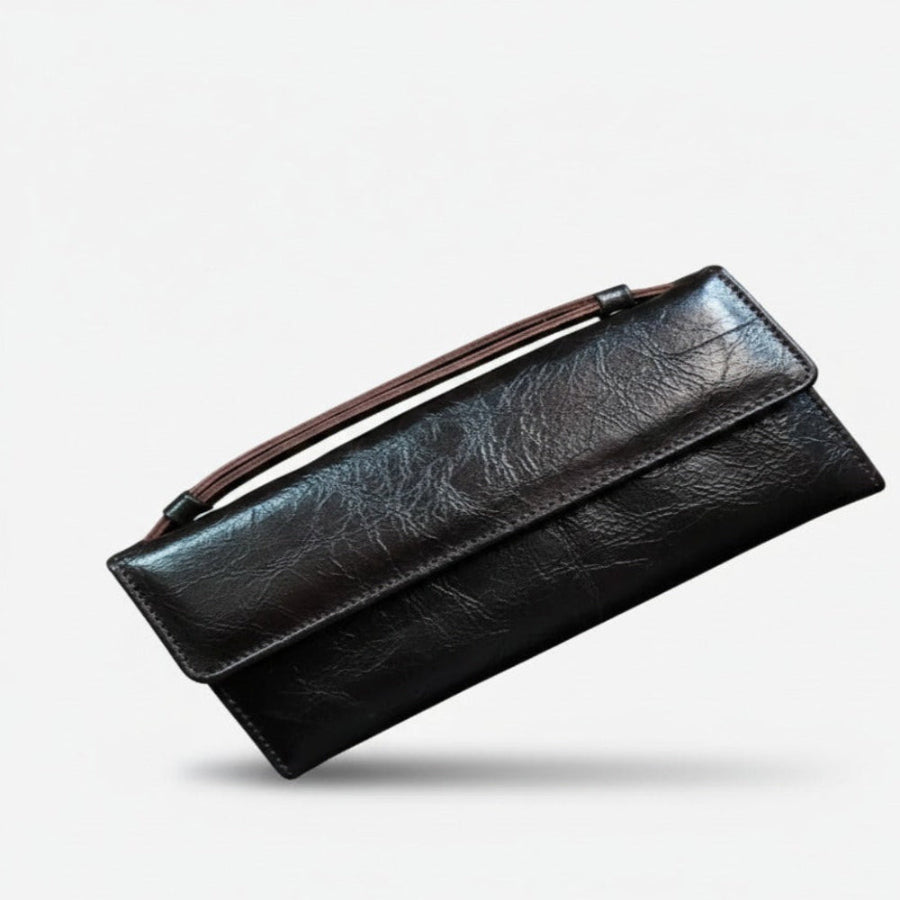 Premium Sheep Leather Clutch With Belt