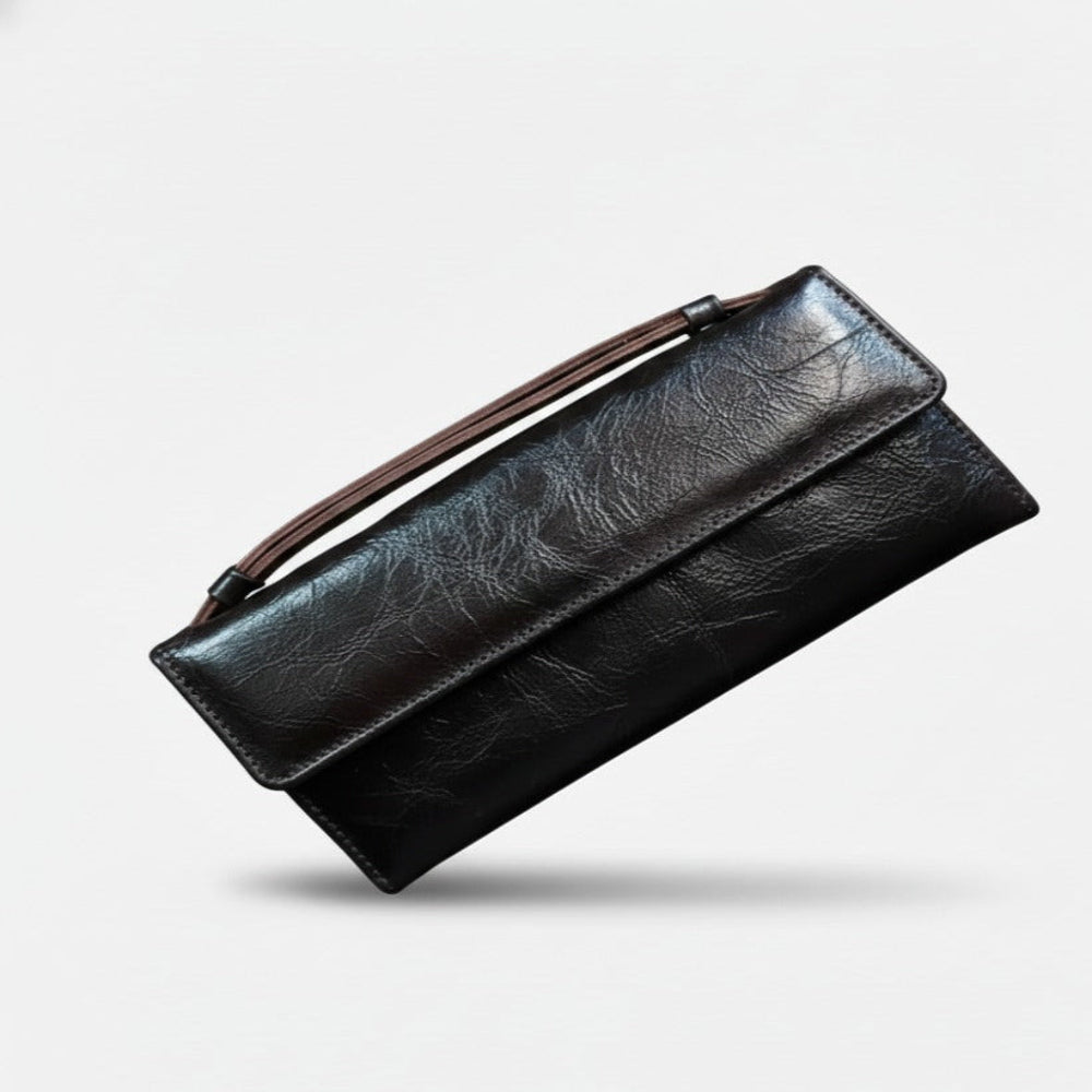 Premium Sheep Leather Clutch With Belt