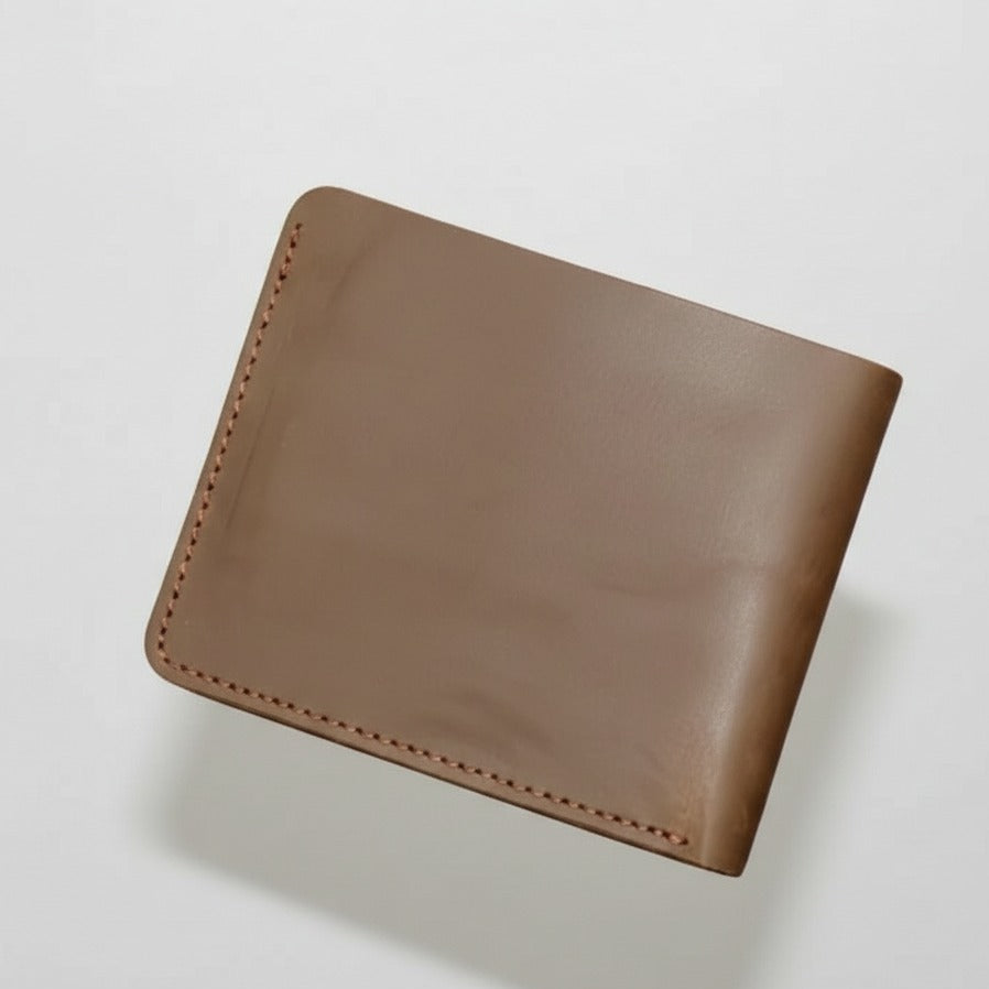 Raw Sheep Leather Bifold Wallet Men