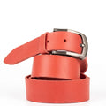 Reddish Brown Buffalo Leather Belt
