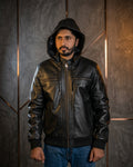 Removable Hood Jacket – Two Styles in One! SF002H (Black)