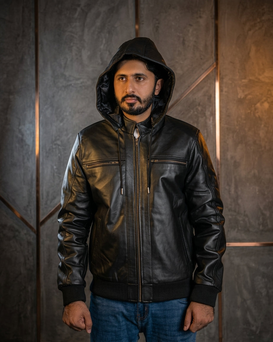 Removable Hood Jacket – Two Styles in One! SF002H (Black)