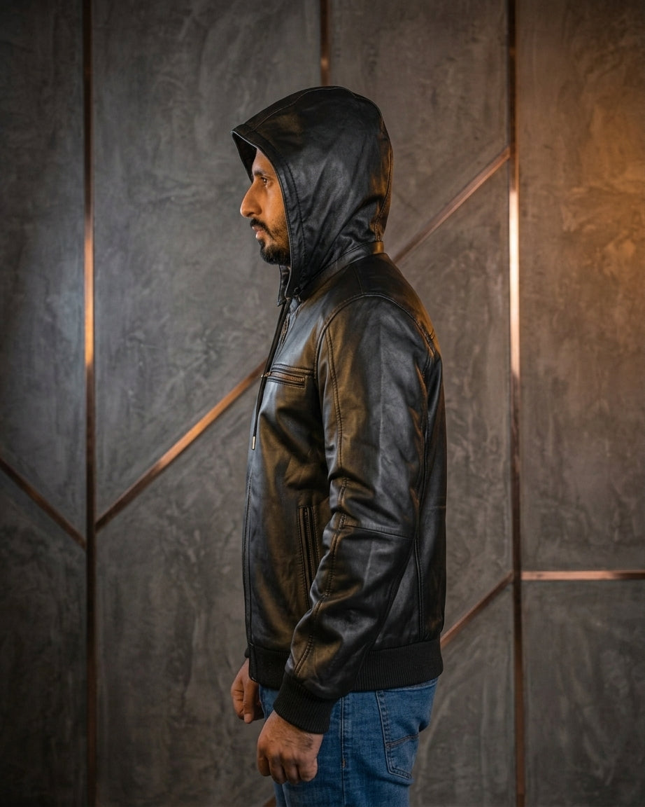 Removable Hood Jacket – Two Styles in One! SF002H (Black)
