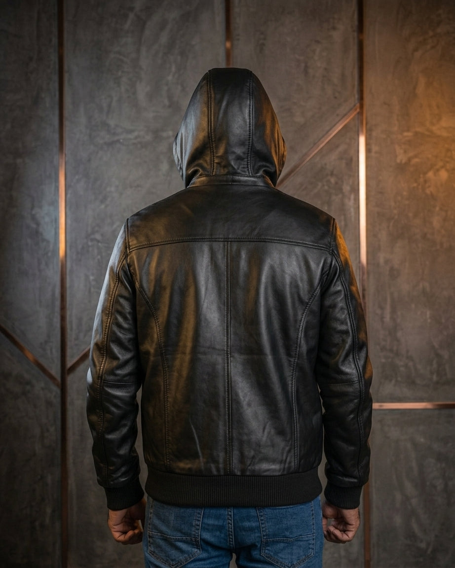 Removable Hood Jacket – Two Styles in One! SF002H (Black)