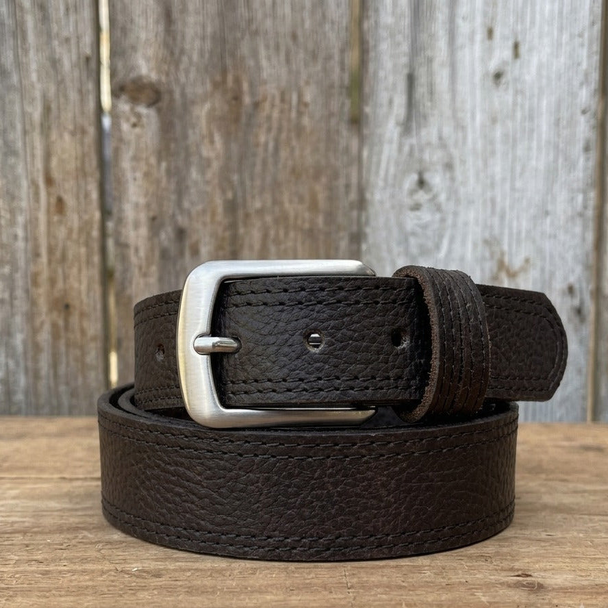 Slim Narrow Black Belt for Men