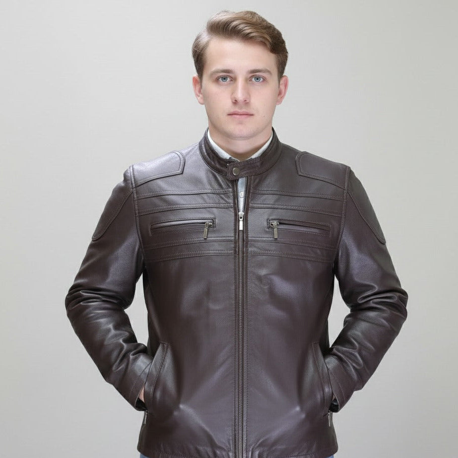 Soft Durable Sheep Leather Jacket