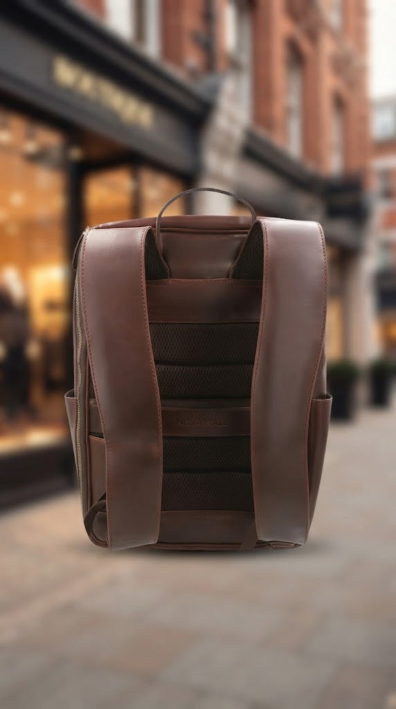 Specter Premium Leather Backpack for Men – 16″ Laptop