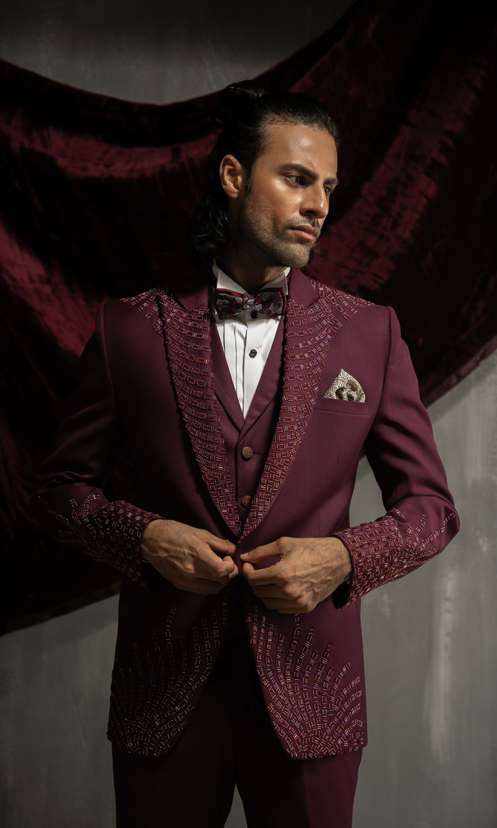 Maroon Suits For Men Edge Republic