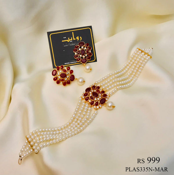 ALAYA-01 (Pearl/Maroon) Rawayat