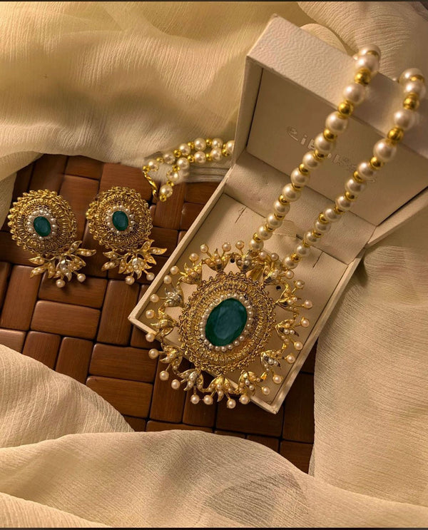 HANINA Locket Set (Green) Rawayat