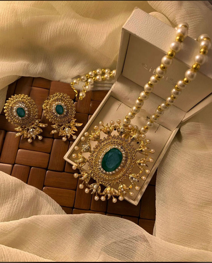 HANINA Locket Set (Green) Rawayat
