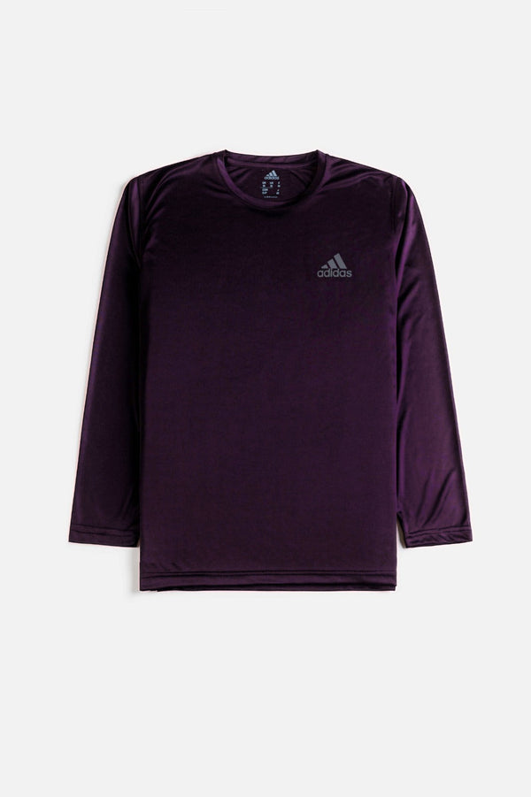 Adidas Premium Full Sleeves Dri-FIT T Shirt – Maroon