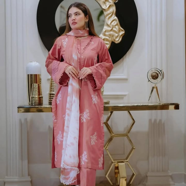 JENIFER EMBROIDED 3-PC Arooj Boutique