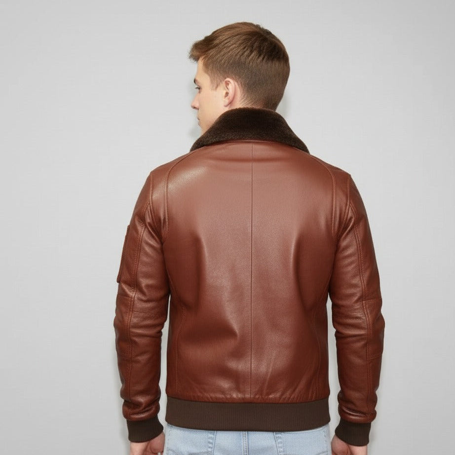 TopGun Terry Brown Sheep Jacket