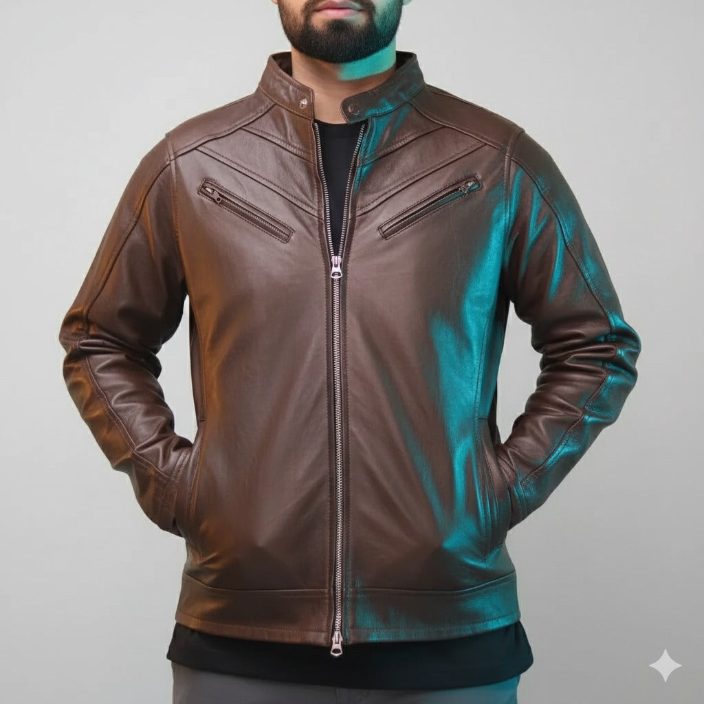 Eagle Terry Brown Jacket – Sheep Leather