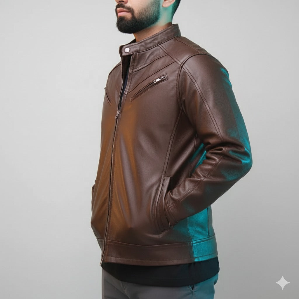 Eagle Terry Brown Jacket – Sheep Leather