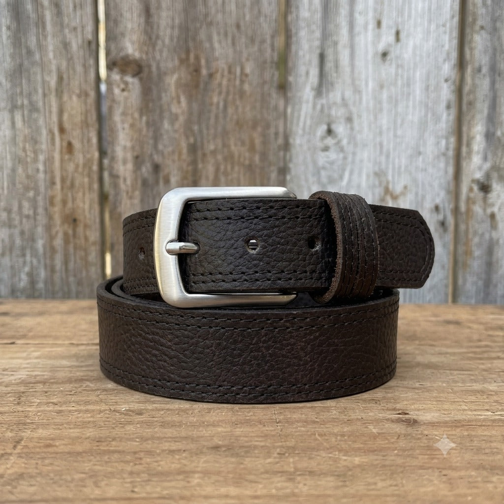Slim Narrow Black Belt for Men