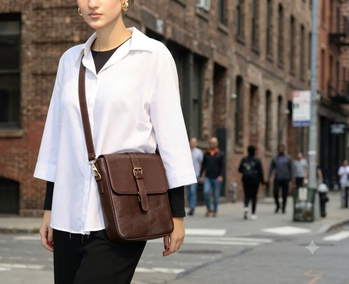 Executive Crossbody Bag – Full Grain Cow Leather