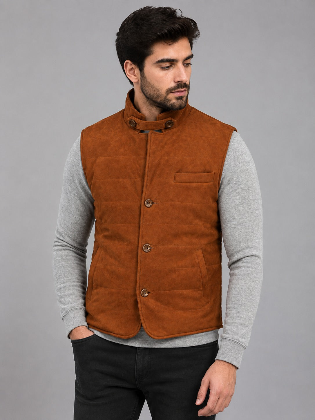 Mens Western Vest