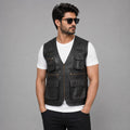 Brown Leather Vest