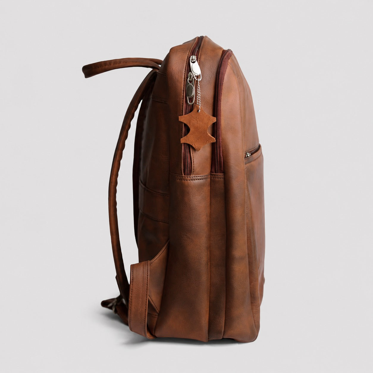 Brown Leather Backpack