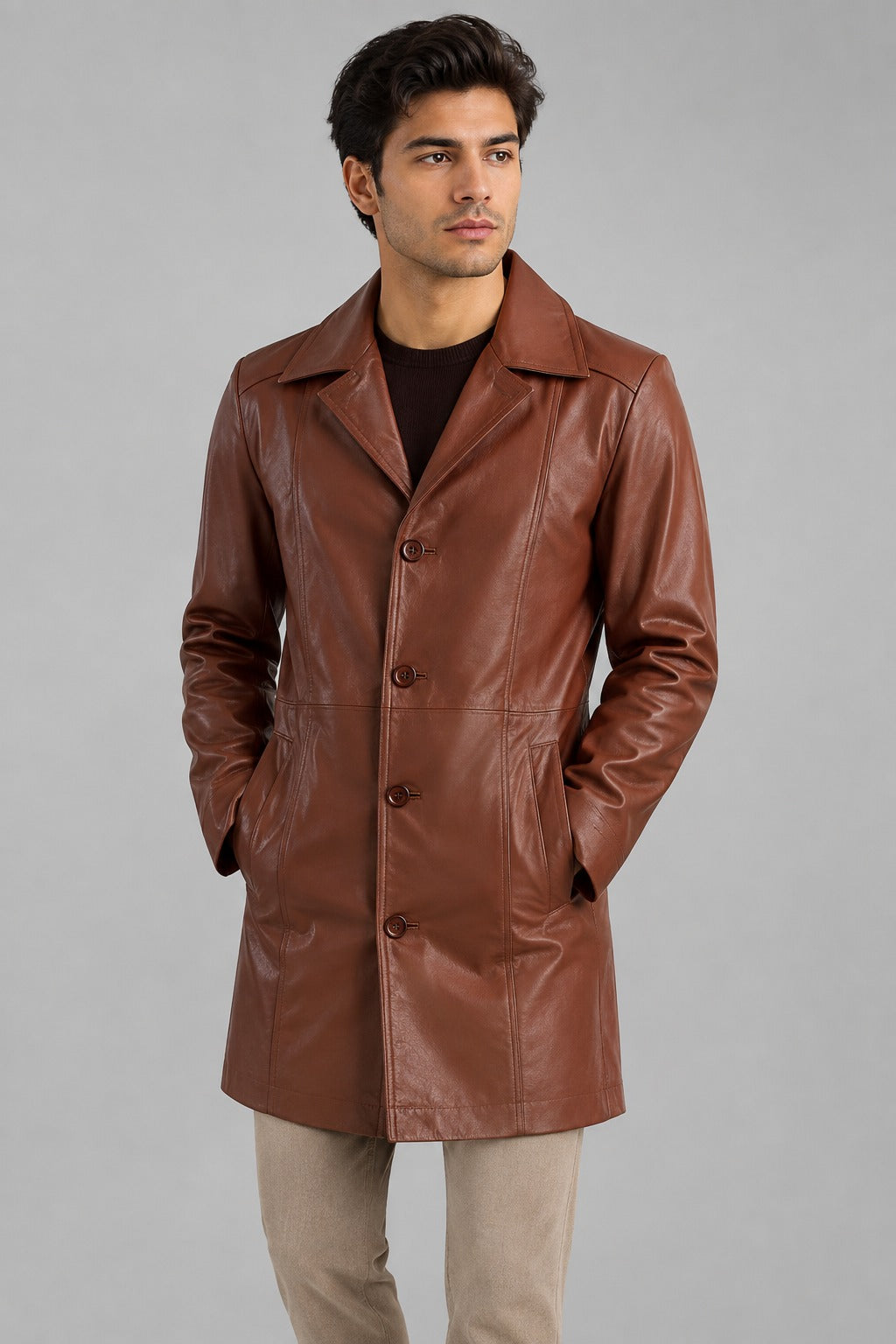 Long Leather Coat