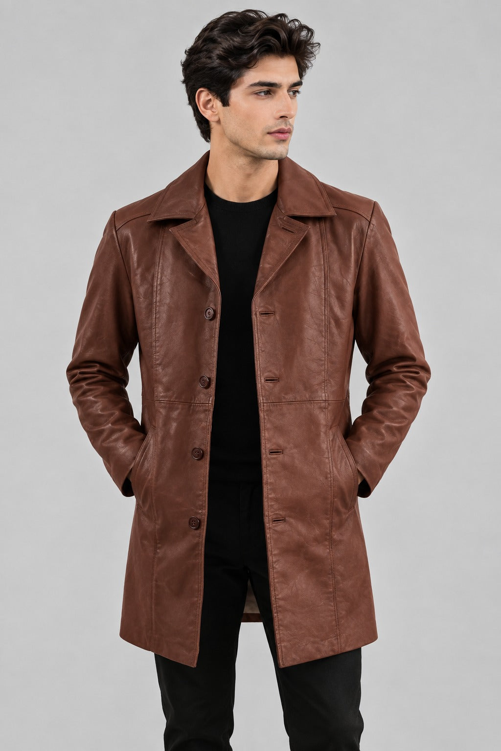 Long Leather Coat