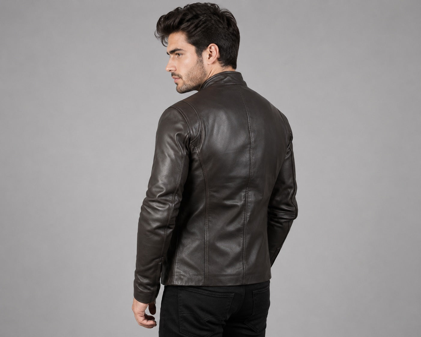 Ionic Black Leather Jacket