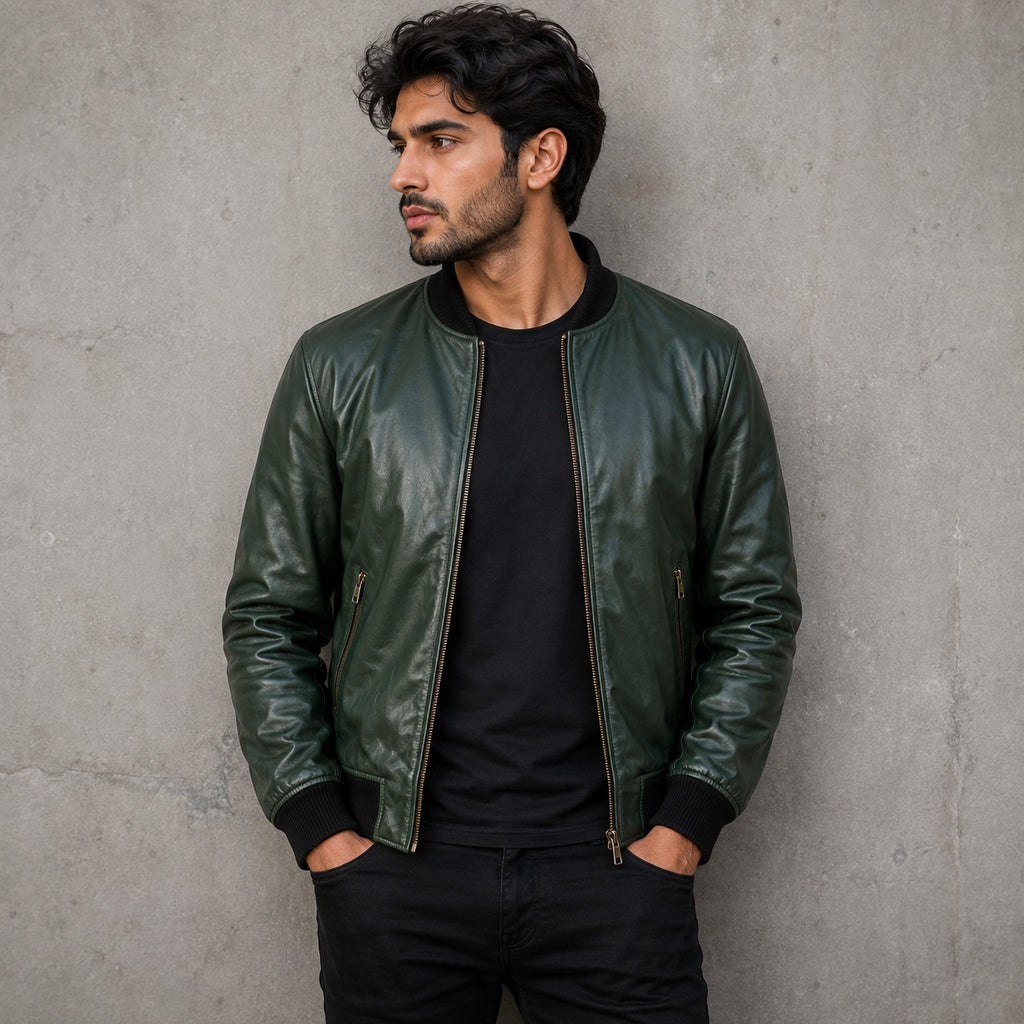 Suede Bomber Jacket