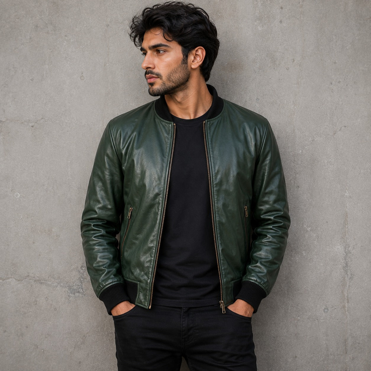 Suede Bomber Jacket
