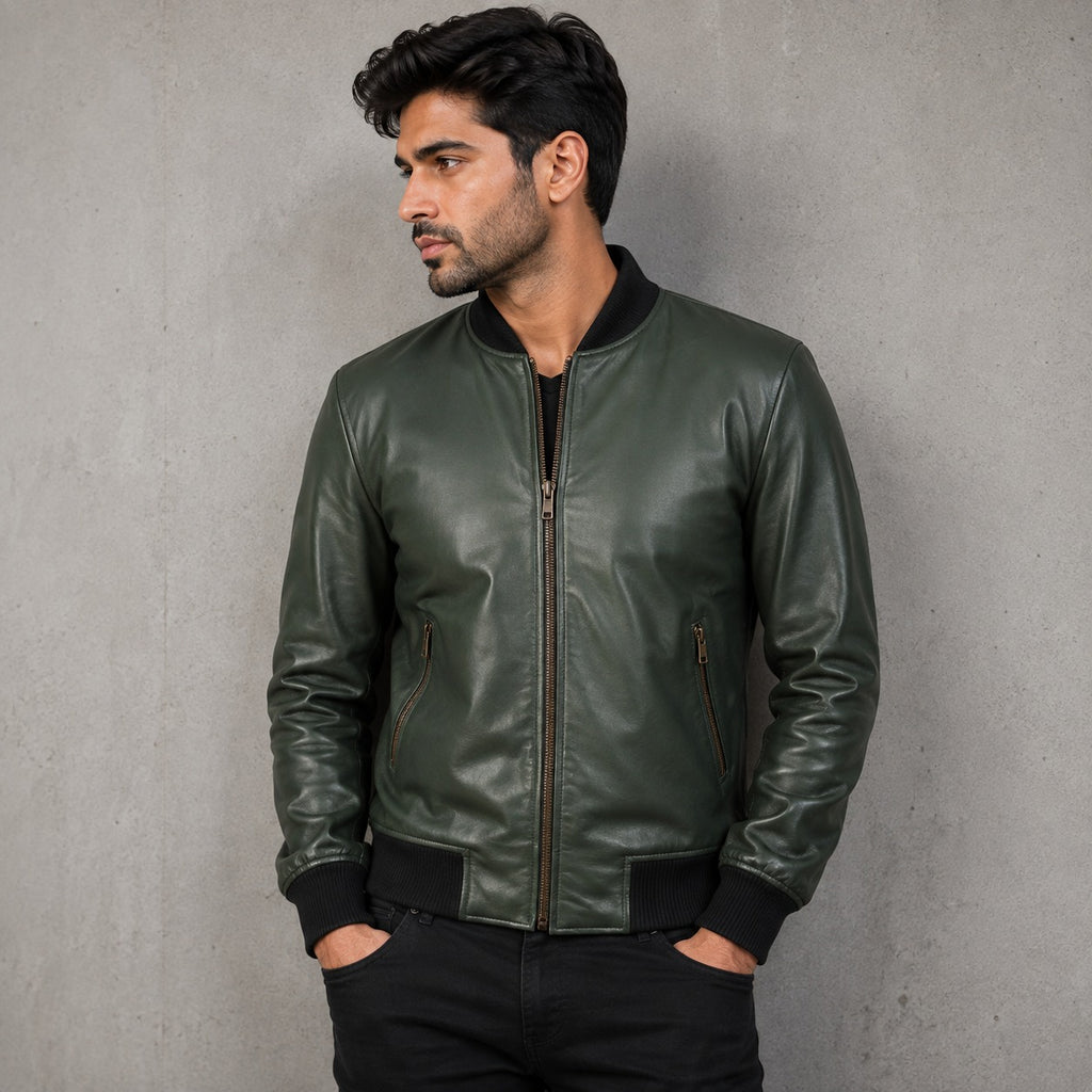 Suede Bomber Jacket