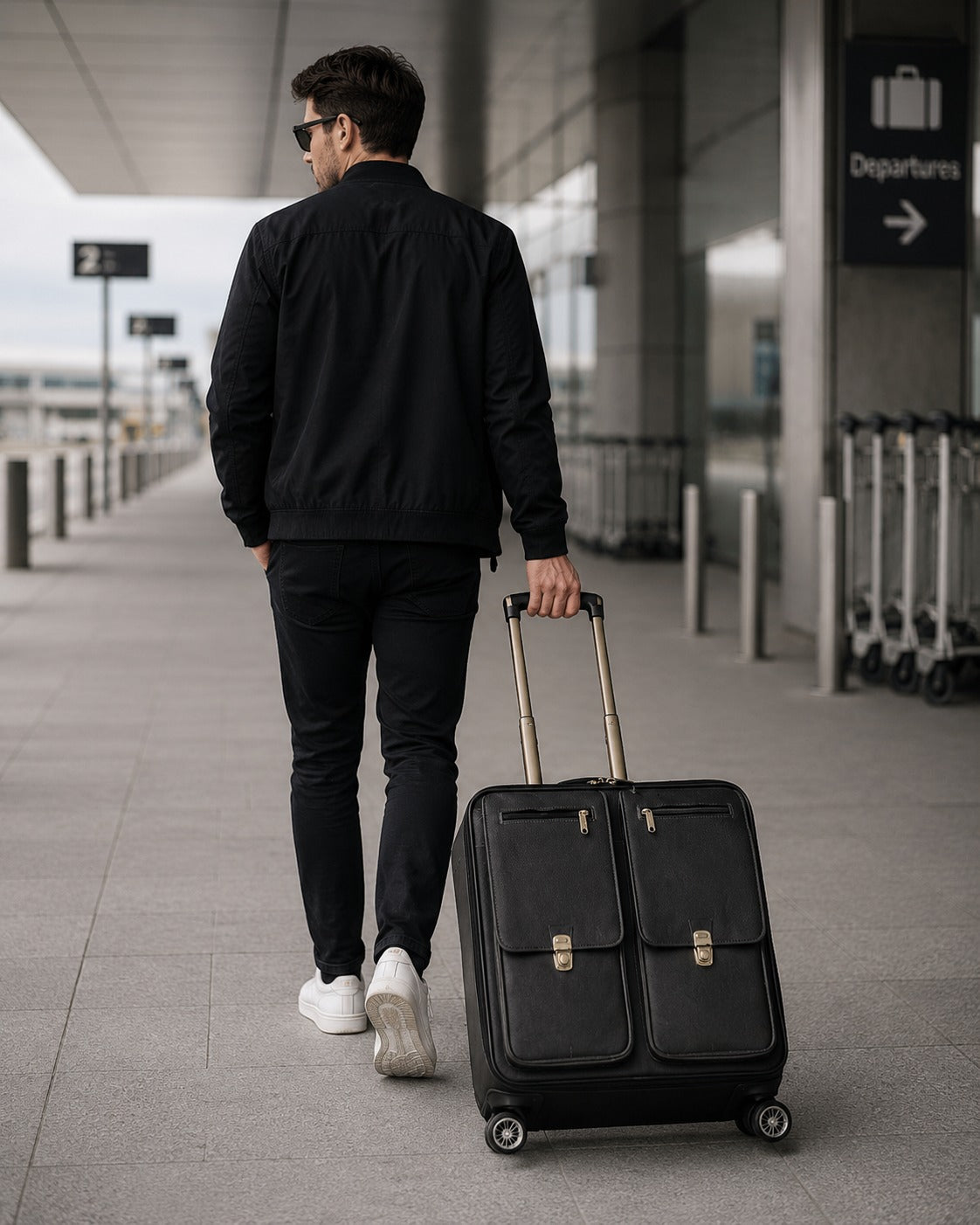 Leather Trolley Bag