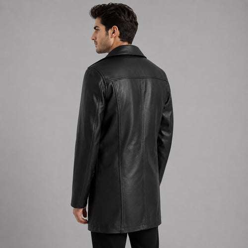 Black Leather Coat