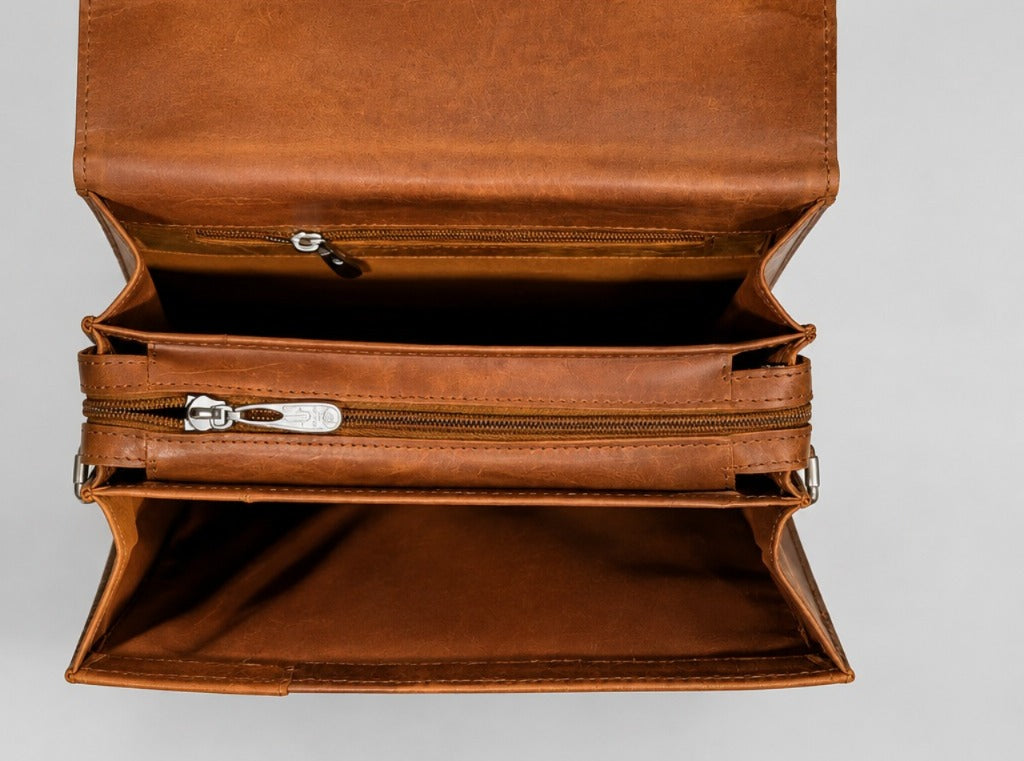 Crazy Horse Leather Laptop Bag