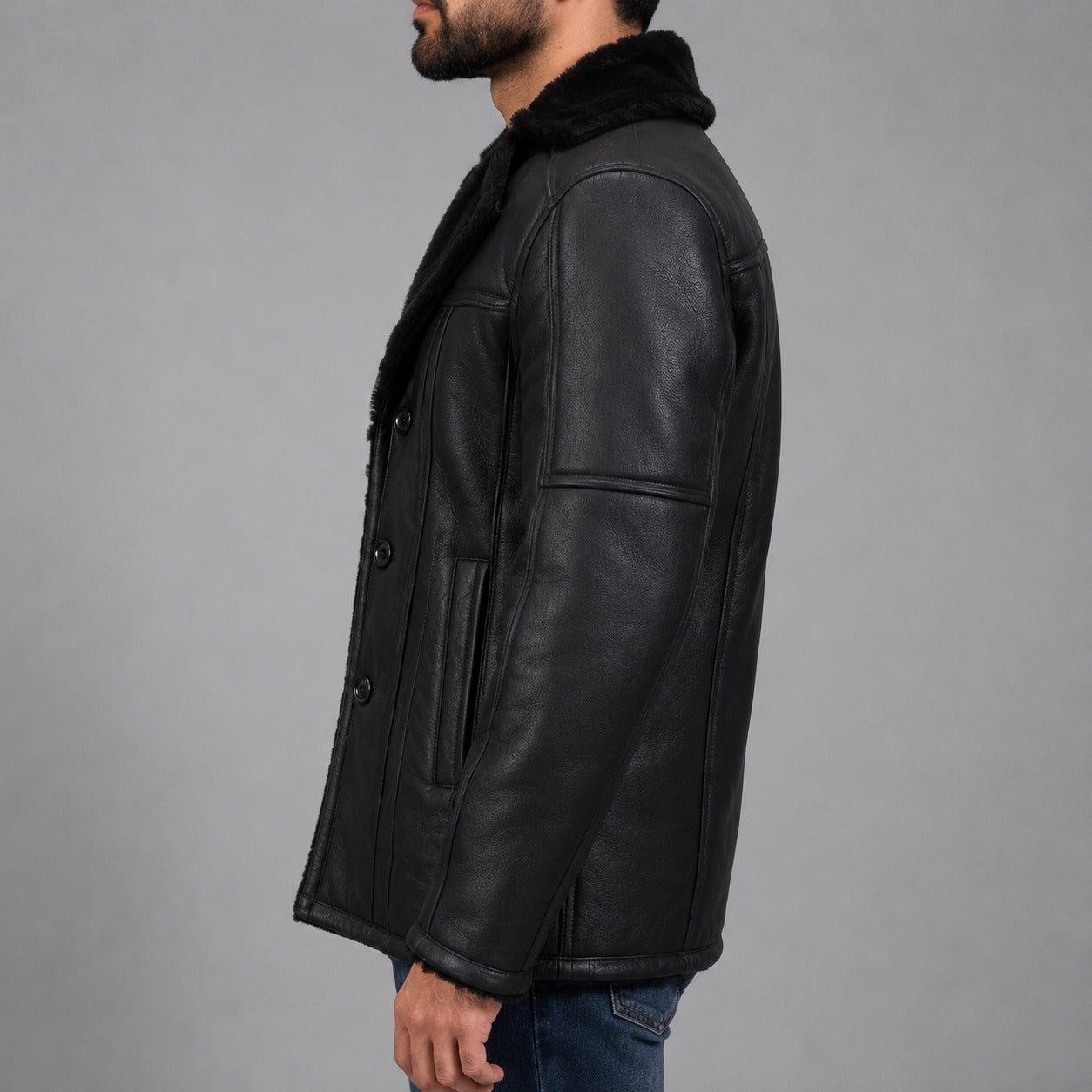 Mens Shearling Coat