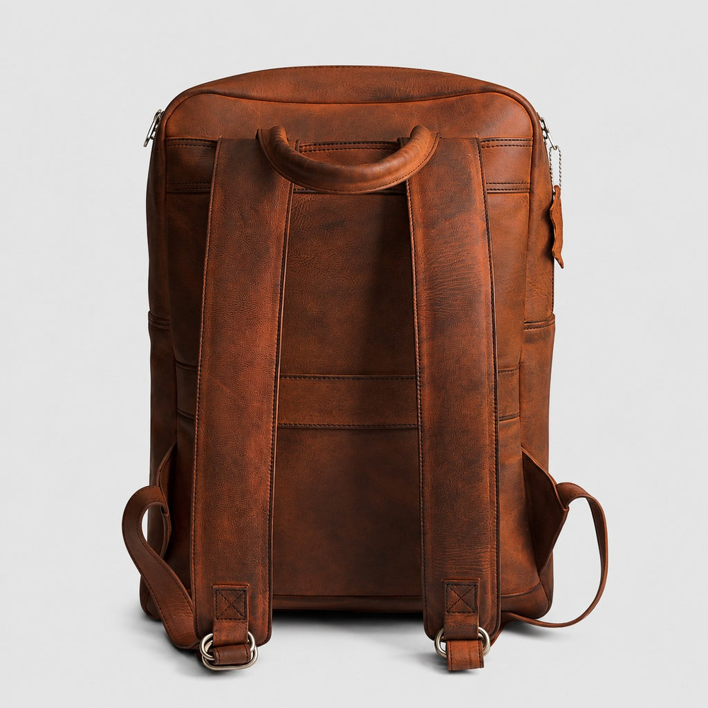 Brown Leather Backpack