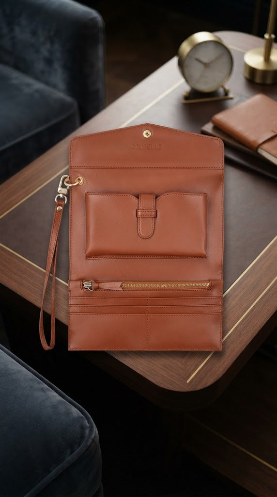 Women's Premium Leather Clutch Bag | Elegant Leather