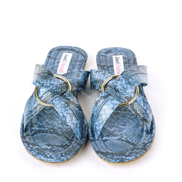 Fiona Textured Blue - Jooti Shooti